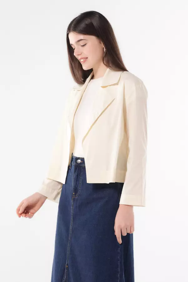 MINIMAL - Blanche - Lightweight Jacket - Off White Colour Offwhite