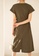 Sunnydaysweety green French Style Linen V-Neck Waist Mid-Length One Piece Dress A21031206GR A989CAA8D44D3DGS_3