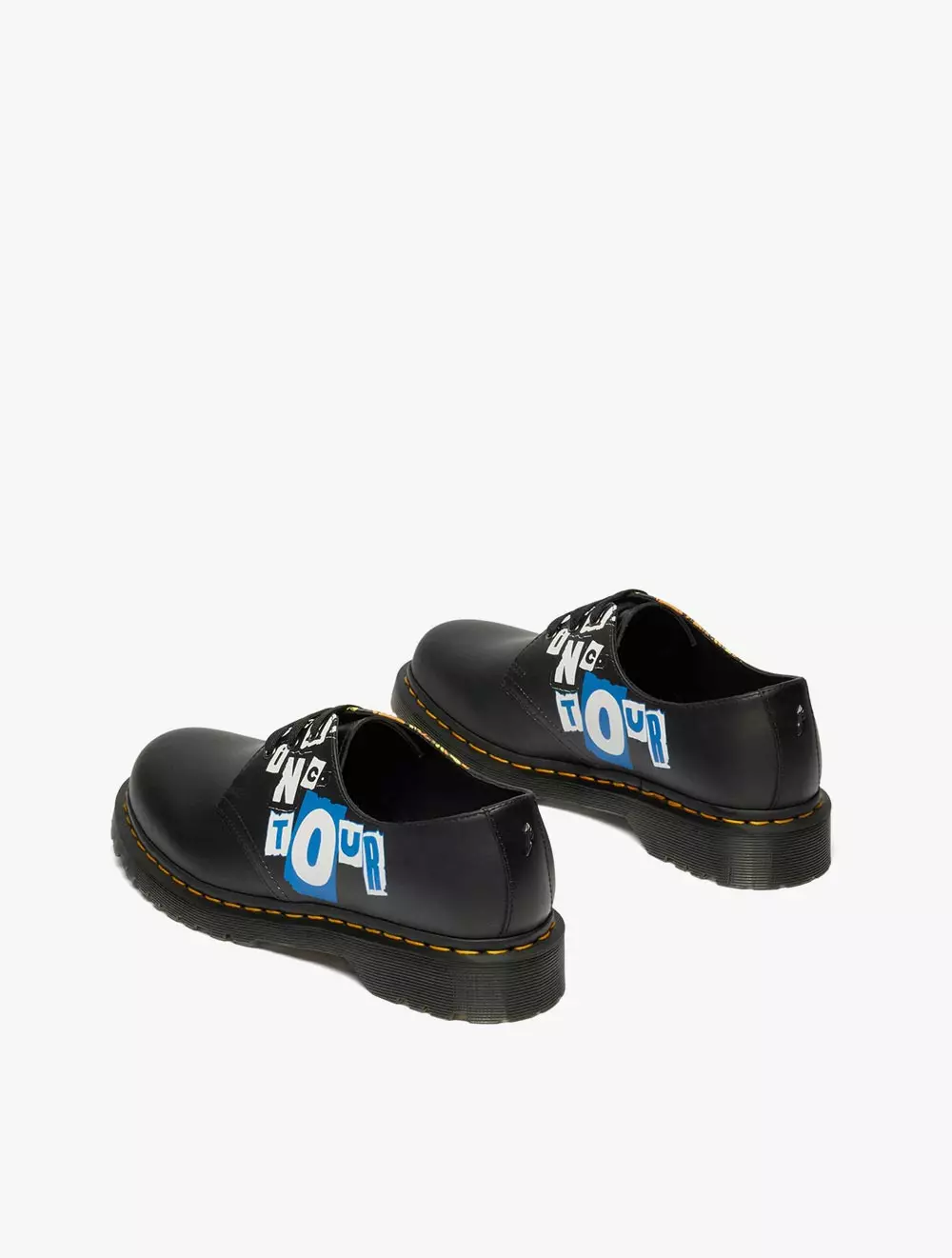 Dr. Martens 1461 Metallica Flame Skull 3 Eye Shoe White+Multi Backhand Strawgrain + Metallica Flame Skull Print