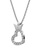 Her Jewellery silver Crown Love Pendant (White Gold) - Made with premium grade crystals from Austria 3C83BAC0221E8EGS_2