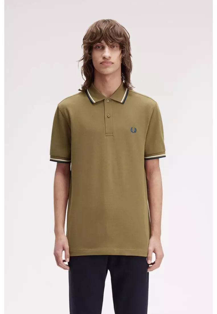Buy Fred Perry Fred Perry M3600 Twin Tipped Fred Perry Shirt (Shaded ...