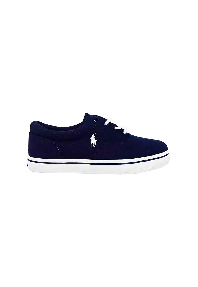 Discount on Polo Ralph Lauren  shoes - SKU: Keaton Navy And Paper White Sneakers