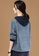 A-IN GIRLS blue Fashion Stitching Hooded Knitted Sweater 59D70AAE3E15D1GS_2