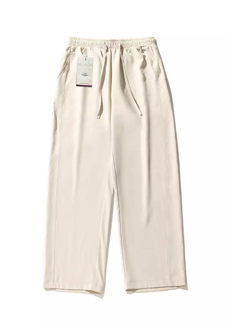 VANSA Unisex Ice Silk Cool Thin Slightly Wide Casual Pants VCU-P-2280