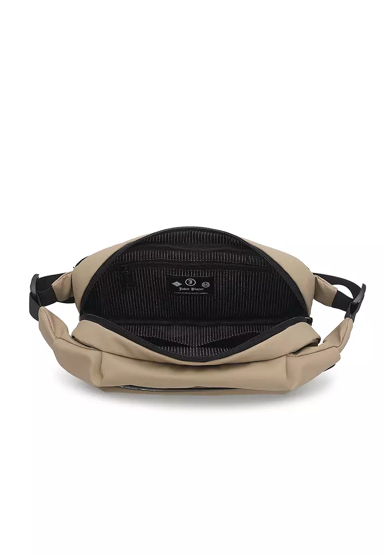 Men's Waist Bag / Belt Bag / Chest Bag (Tas Pinggang / Tas Dada Pria) - Krem