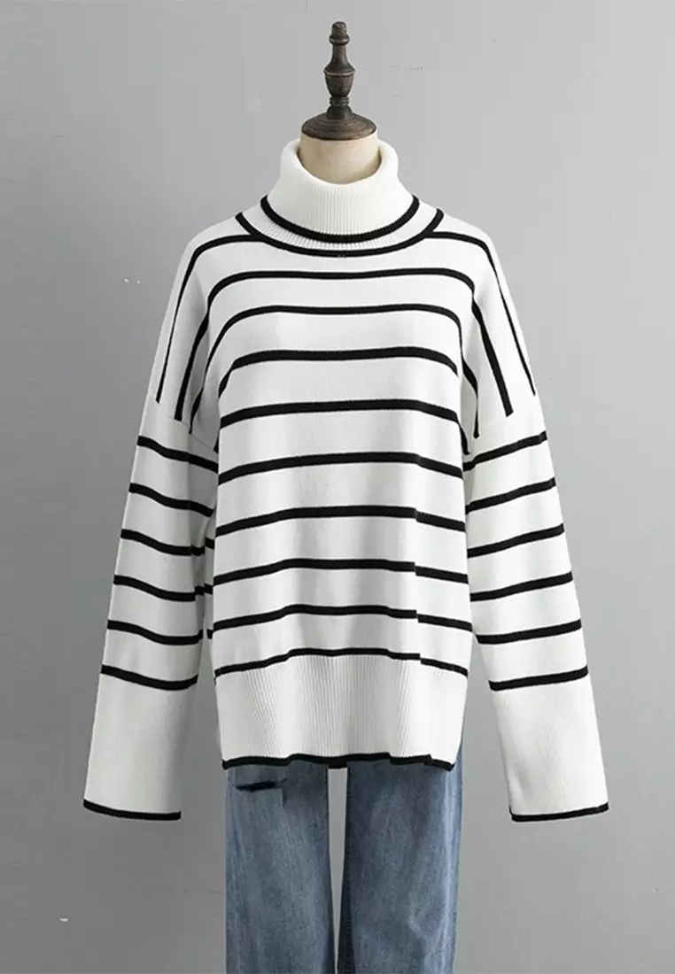 di)vision - Striped Logo Knit Sweater | HBX - Globally