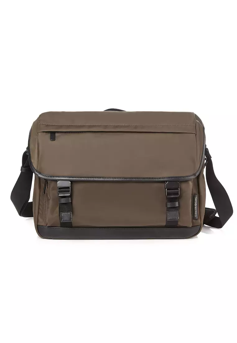 Samsonite Red ELLWOOD MESSENGER BAG DARK BROWN