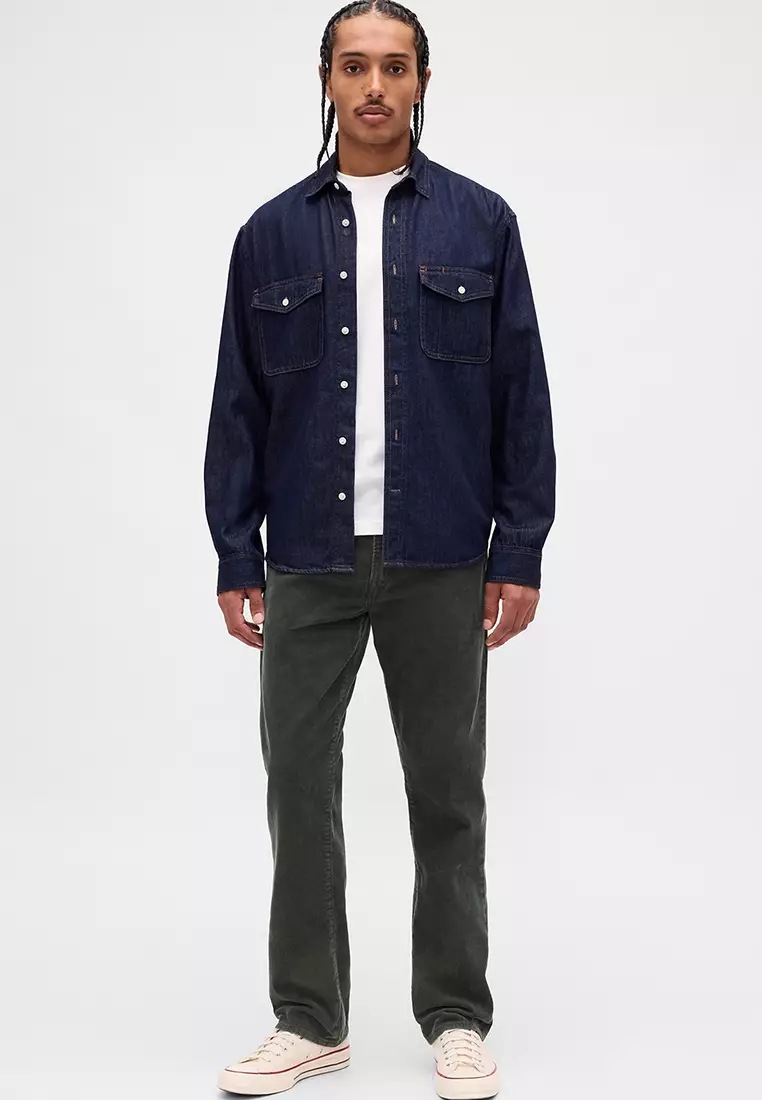 Corduroy Relaxed Straight Pants