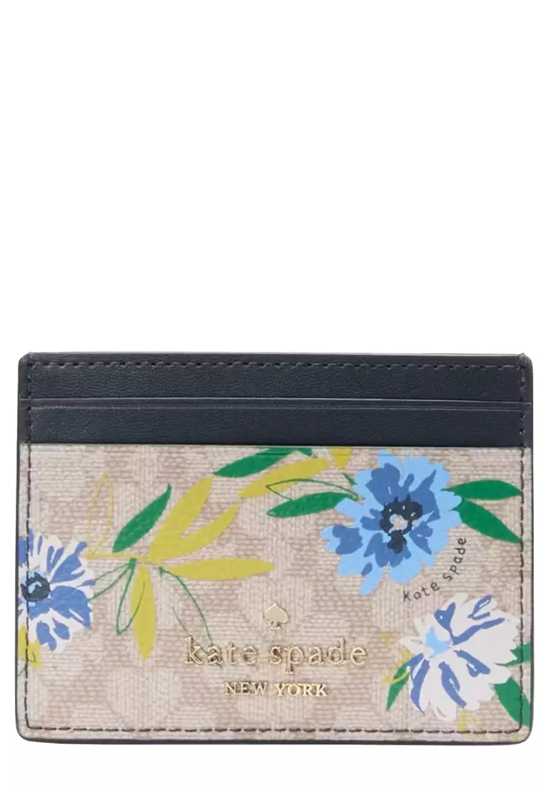 Buy Kate Spade Spade Flower Floral Small Slim Card Holder in