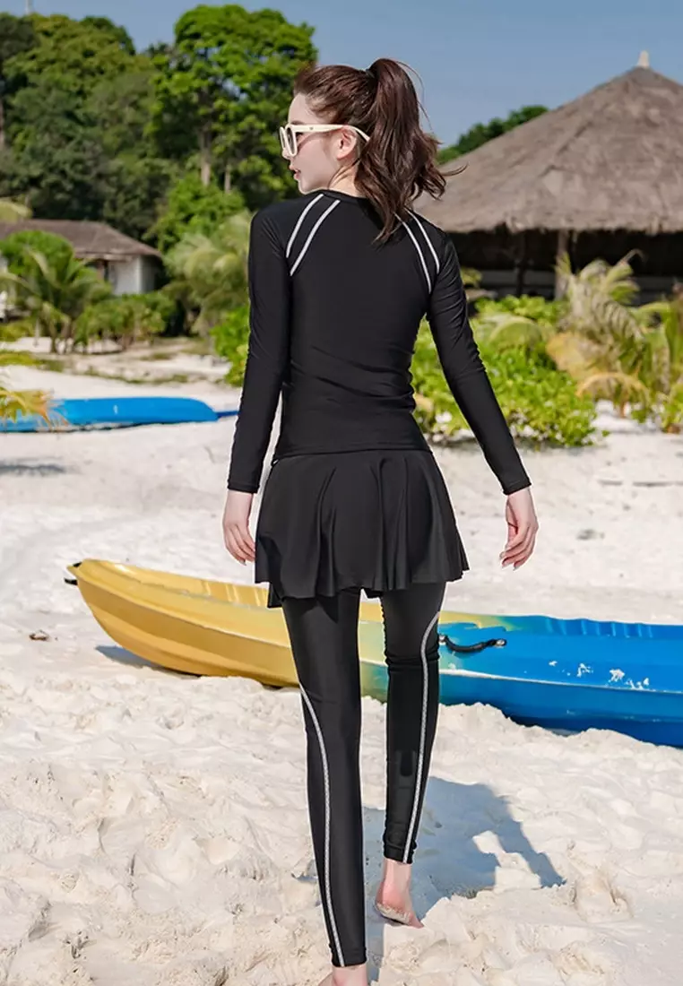 Swimming wear long sleeves store