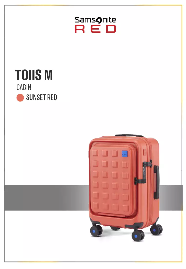 Samsonite Red Label Koper Hardcase Toiis M Cabin 20 inch - Sunset Red