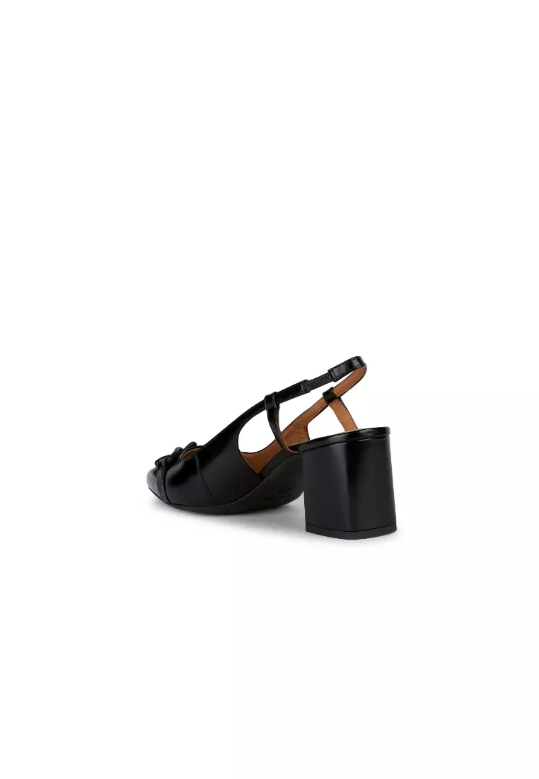 GEOX Ladies Bigliana Medium Heel Pumps - Black D35NMB-00038-C9999S3