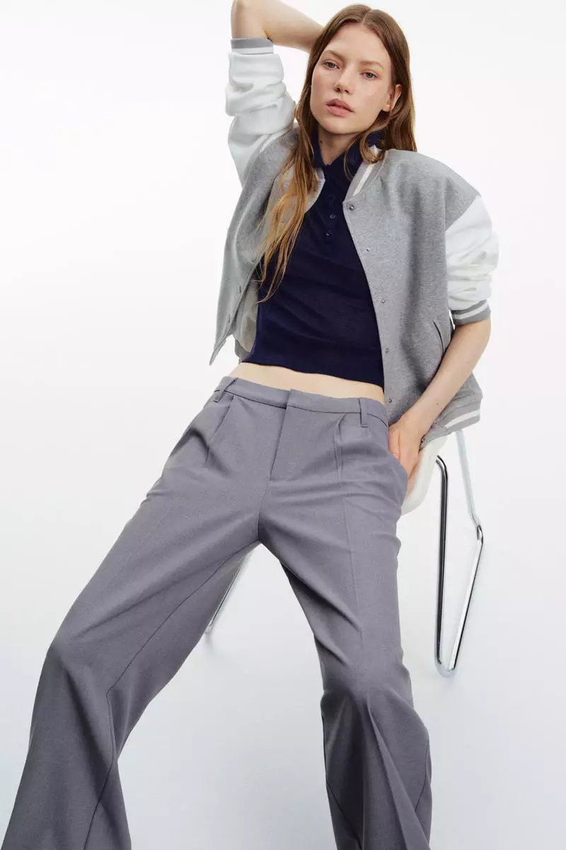 Wide tailored trousers