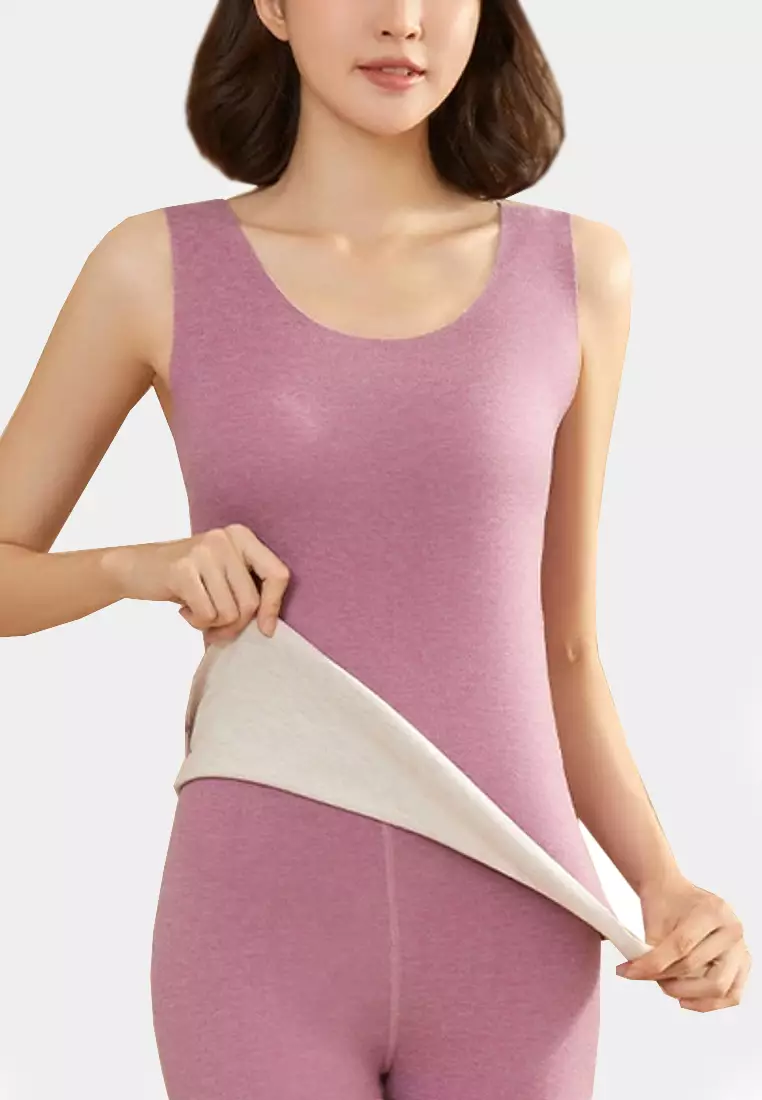 Buy ZITIQUE Women's Silk Velvet Thermal Underwear Vest 2024 Online
