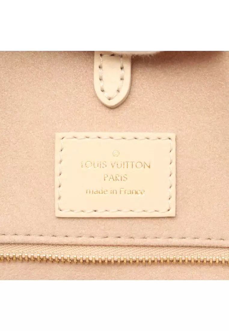 Buy Louis Vuitton Pre-loved LOUIS VUITTON On-the-go MM monogram amplant  Shoulder bag tote bag leather light beige Orange brown 2WAY 2023 Online