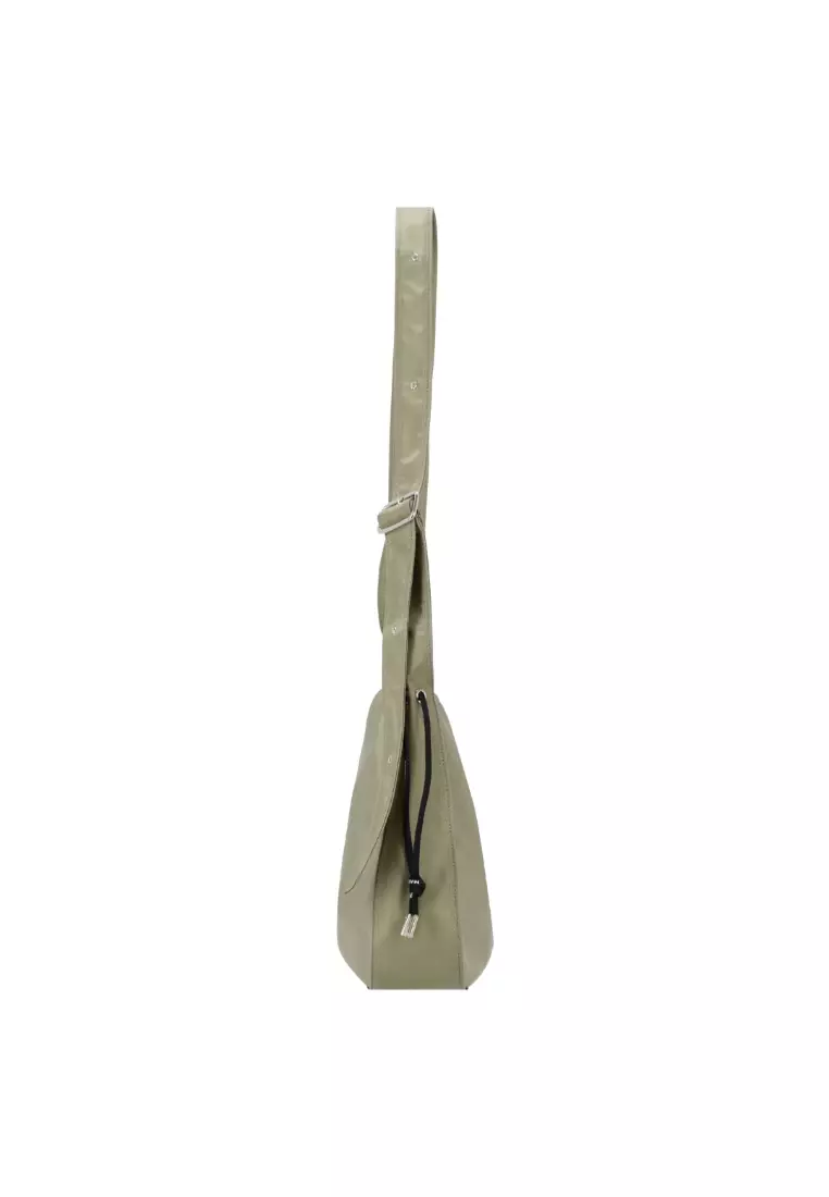 Sage medium striped sales canvas shoulder bag