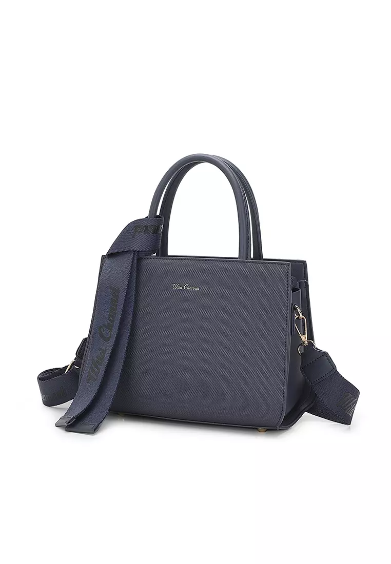 Women's Top Handle Bag / Sling Bag / Crossbody Bag / Shoulder Bag (Tas Tangan / Tas Selempang / Tas Bahu) - Biru