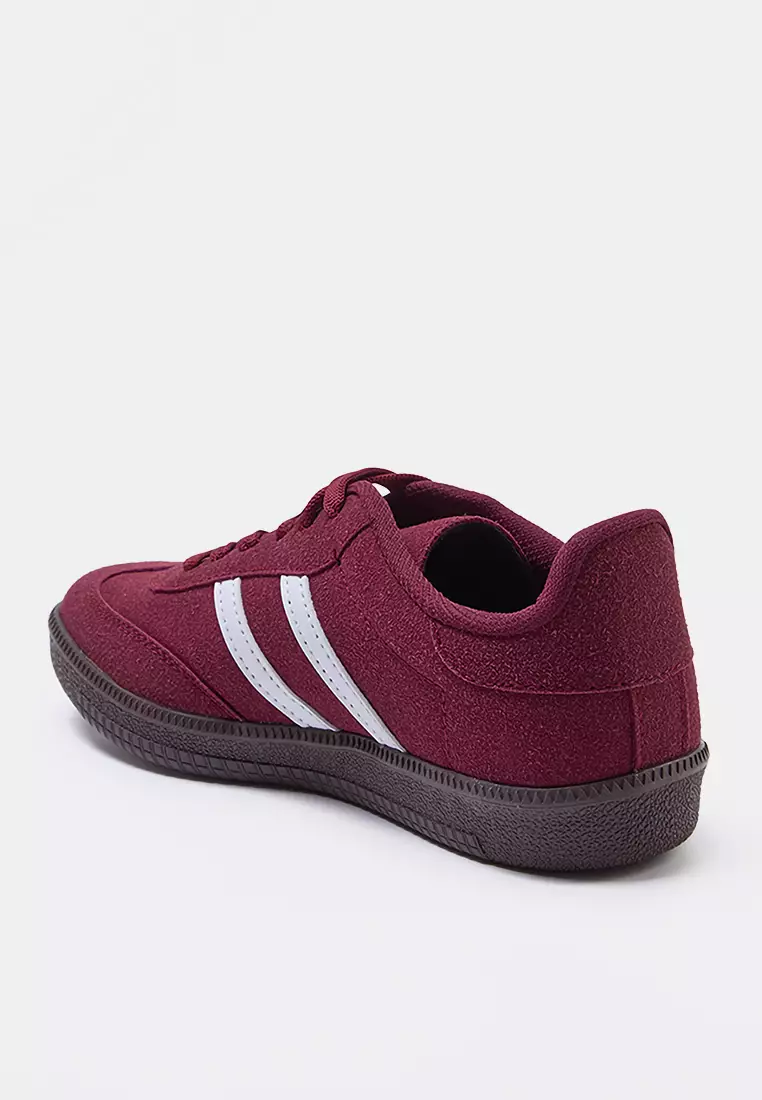 Retro Claret Red Women's Sports Shoes - Lace-Up Takaw25Sn00005