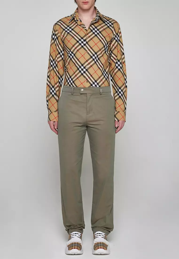 Burberry Check Cotton Shirt in Sand 2025 | Buy Burberry