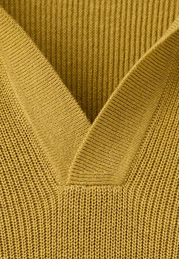 Structured Knitted Polo Shirt