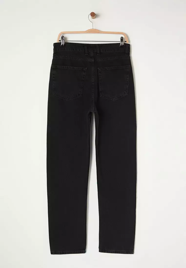 Black Baggy Fit Jeans Denim Trousers TMNAW24JE00027