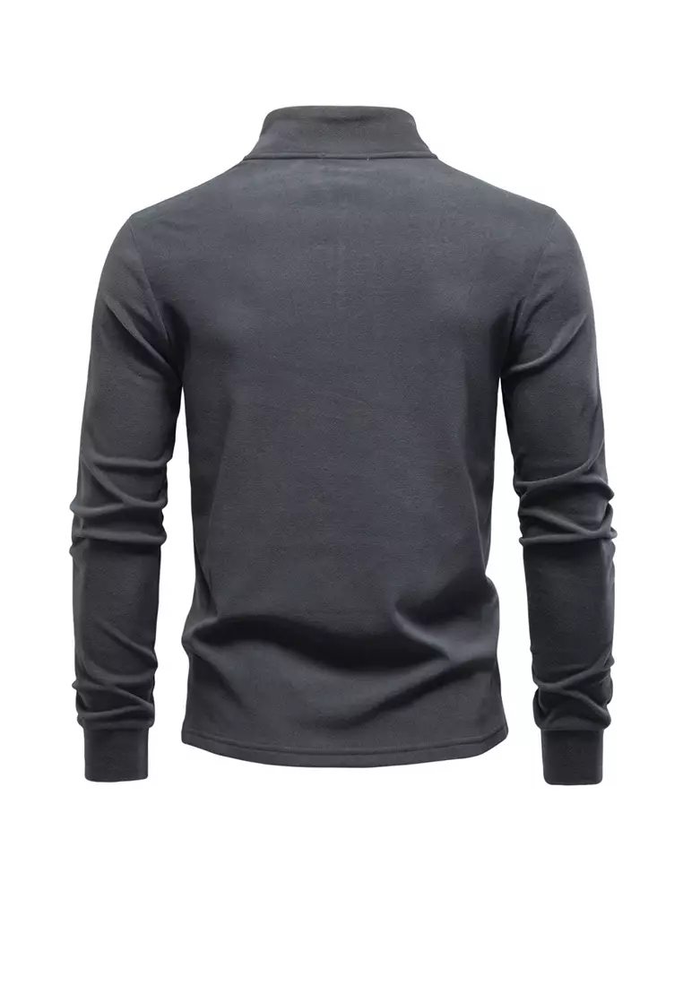 Fleece-lined Half-zip Sweatshirts AX-HD3020