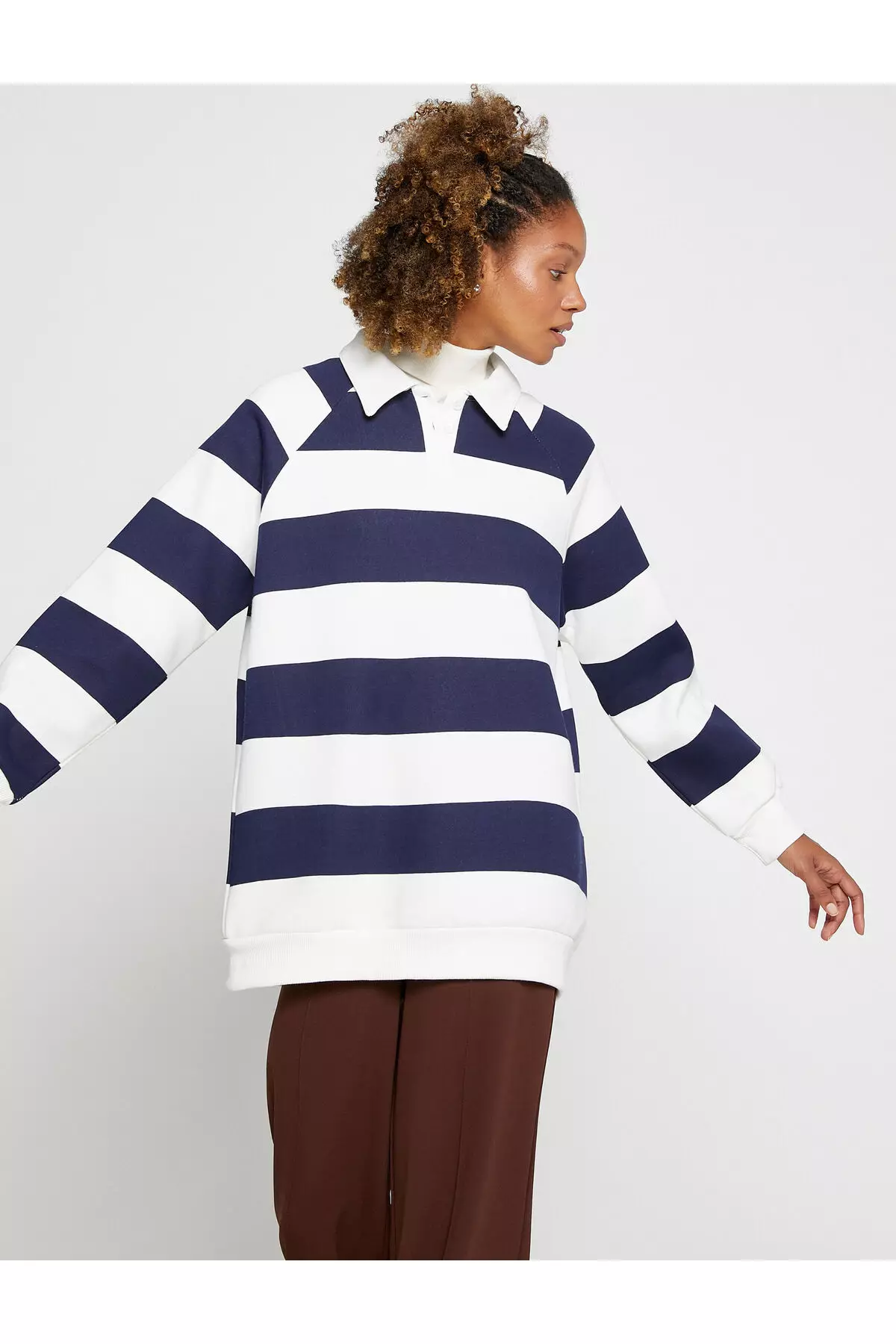 Long sleeve polo sweatshirts sale