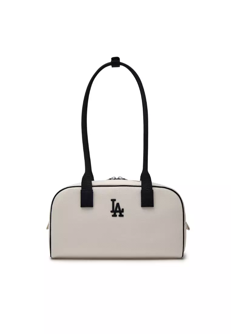 MLB VARSITY CURSIVE DENIM SHOULDER BAG LOS ANGELES DODGERS