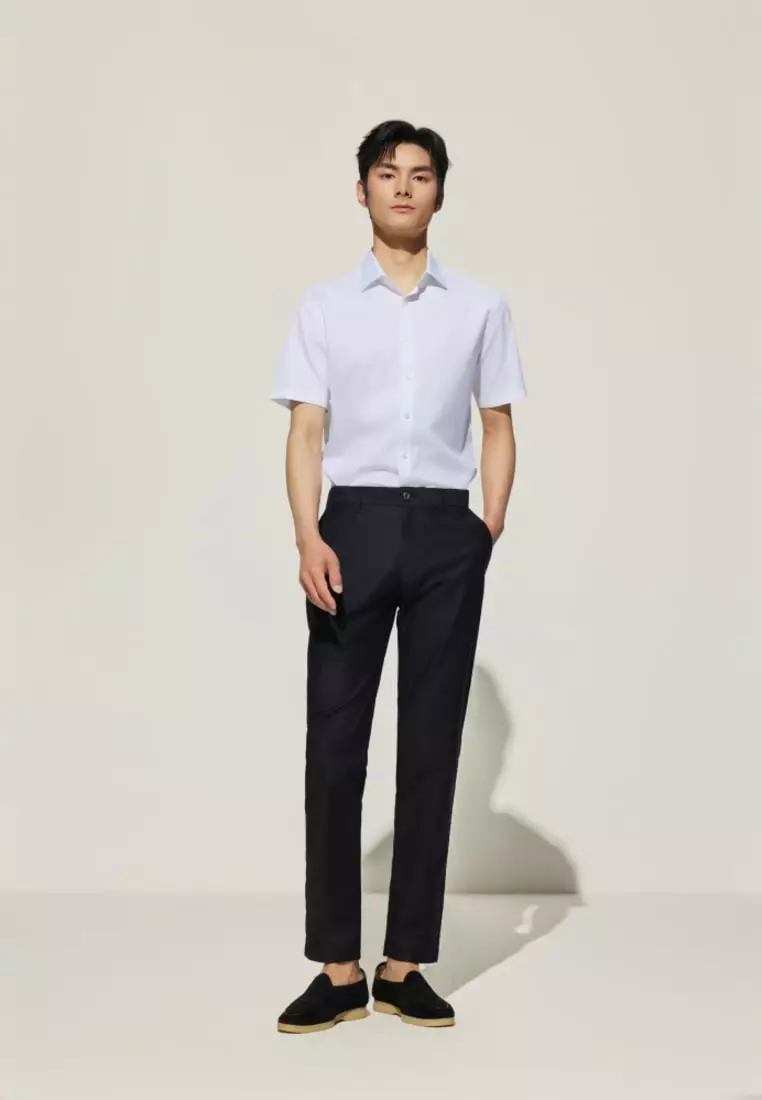 G2000 Cotton Blend Slim Tapered Fit Twill Casual Pants