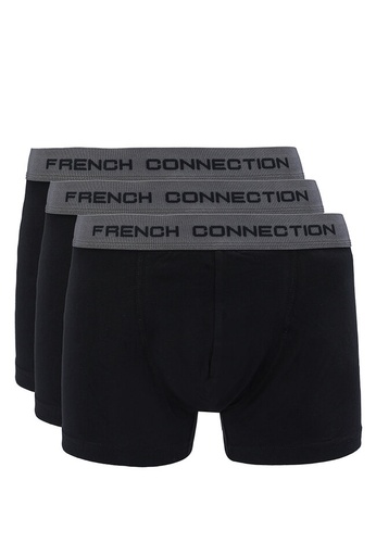 French Connection black 3 PACK FC BOXER BD07AUS120B238GS_1
