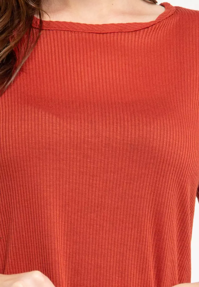 Chanira Riana Dress-Rust