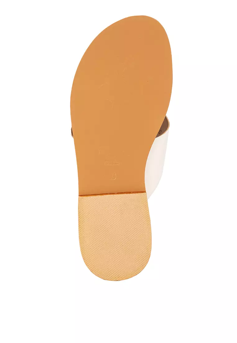 Cross Strap Flat Sandals