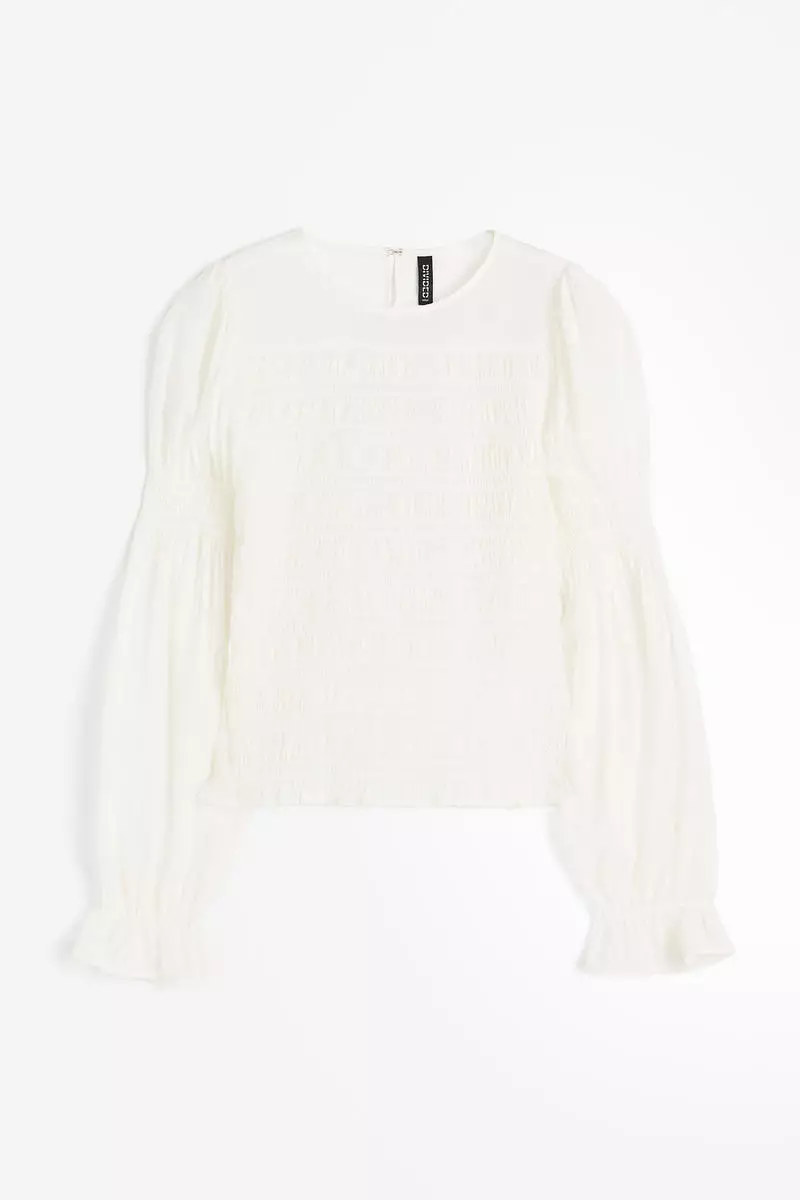 H&m smocked top discount
