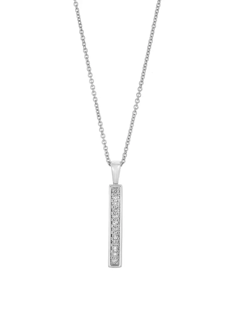 HABIB Round Diamond Necklace in 375/9K White Gold 560120723(WG)