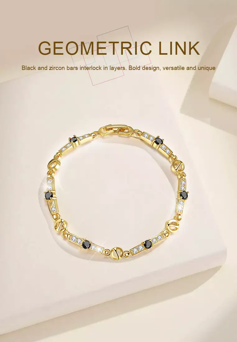 Gelang Wanita Original B008 Titanium Elegan Korea Perhiasan Berlian Gelang Cewek