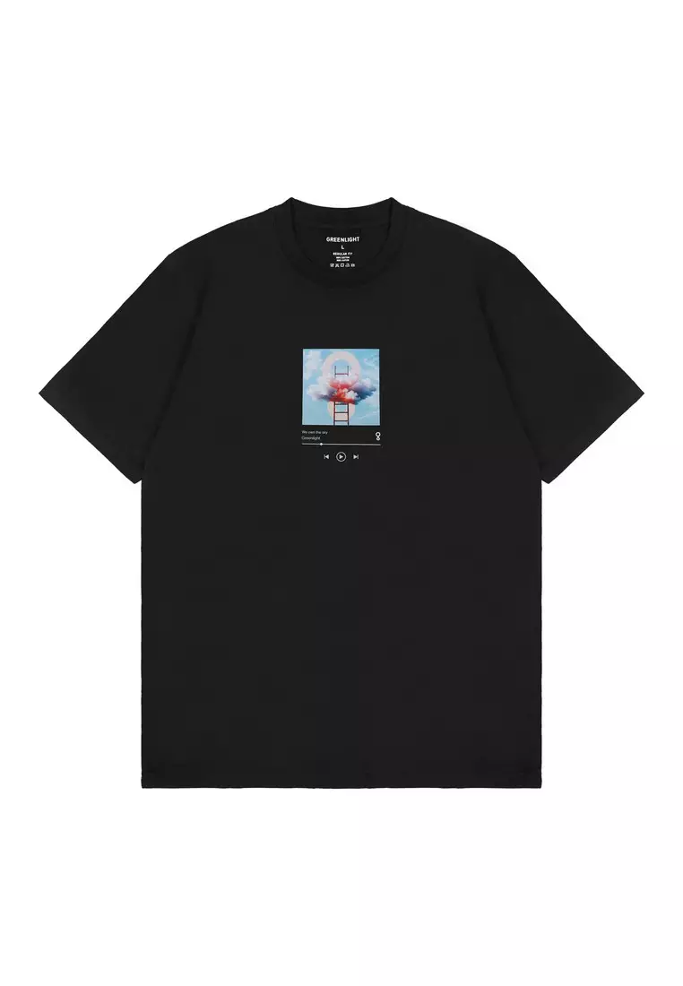 Greenlight Men's T-Shirt Short Sleeve Regular Fit Cotton Cloud OL-C250325