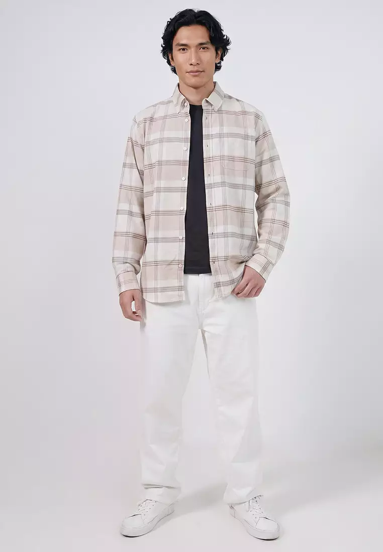 Plaid Oxford Button-Down Shirt