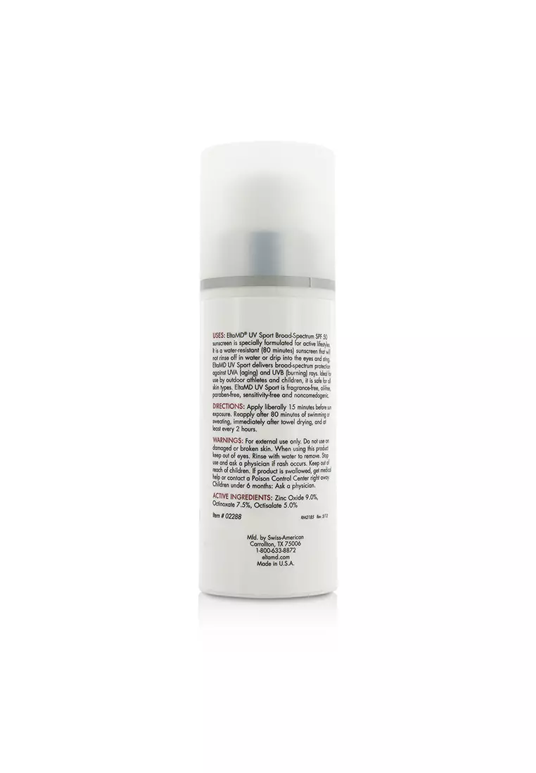 Buy EltaMD Eltamd Uv Sport Waterresistant Fullbody Sunscreen Spf 50