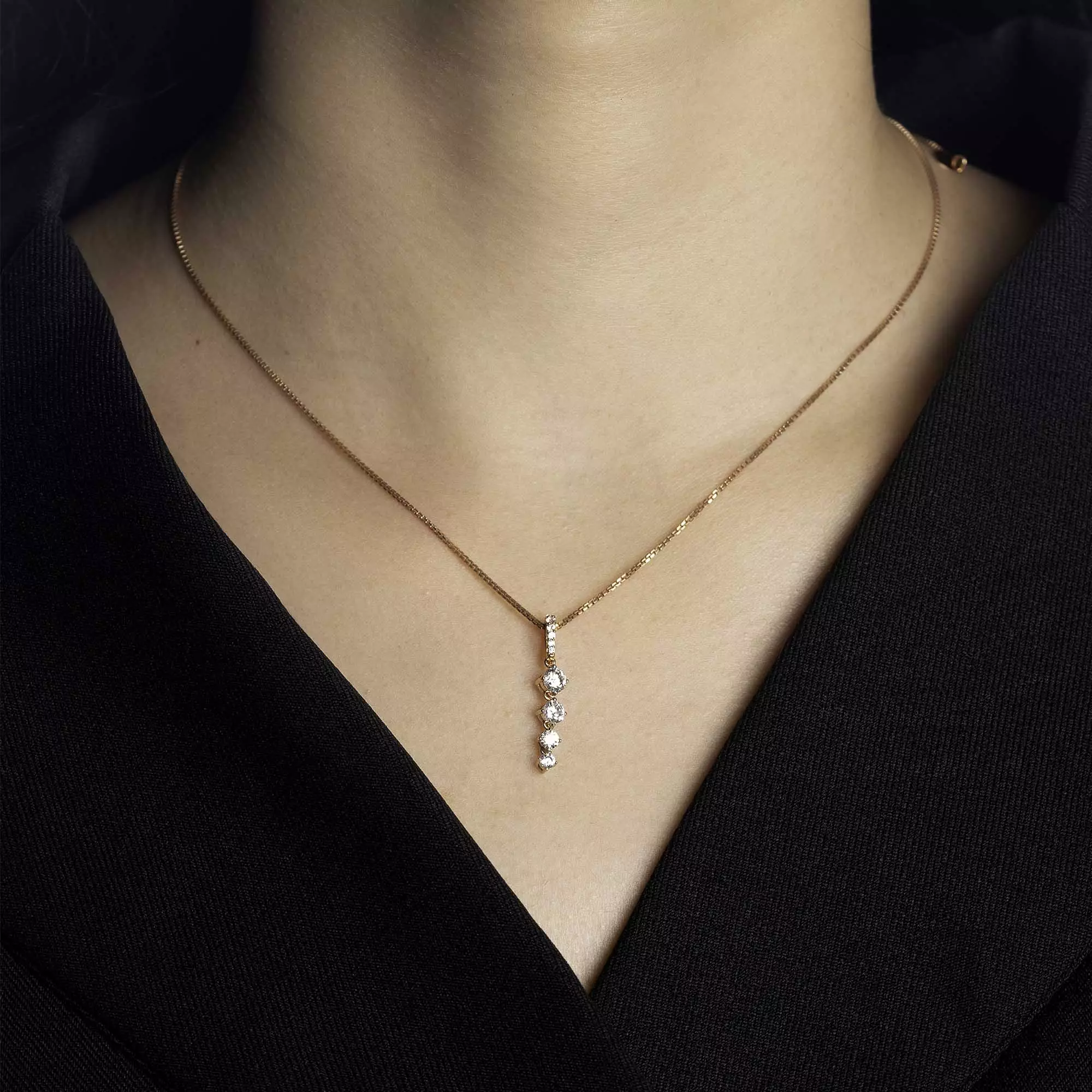 Liontin Emas 7K - Rona Gold Pendant - Glacia Collection - Juene Jewelry