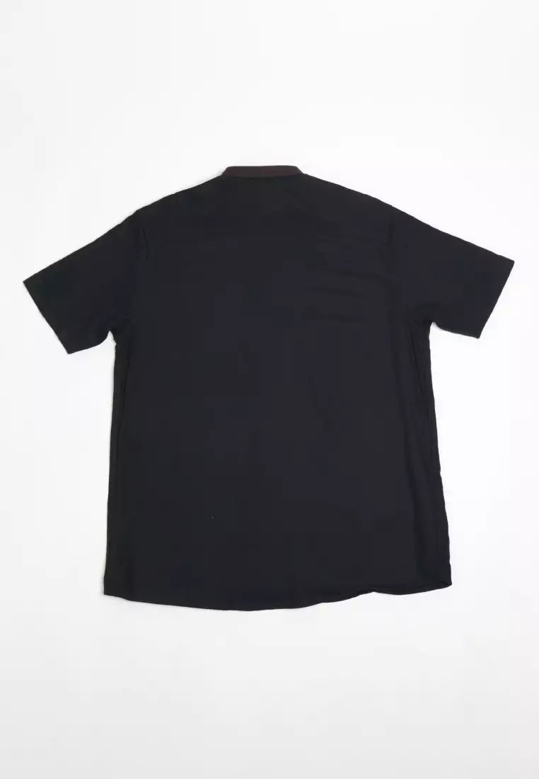 Emba Denim - Arsalan Kemeja Koko Pria Lengan Pendek Regular Black