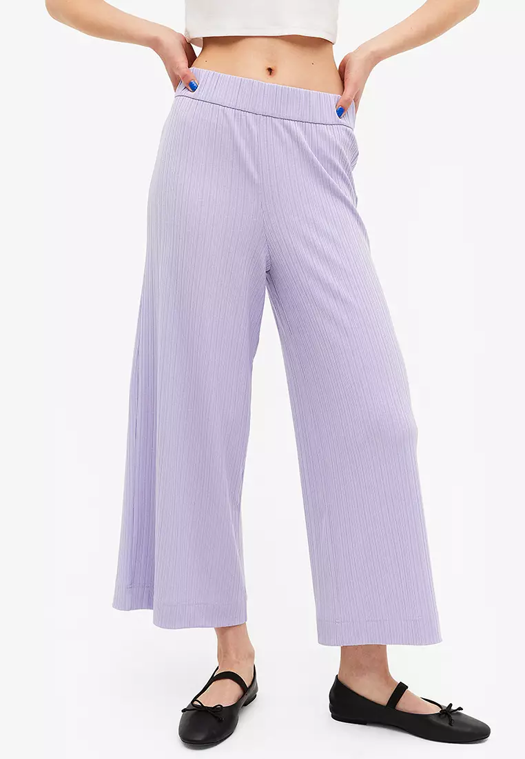 Purple hotsell gingham pants