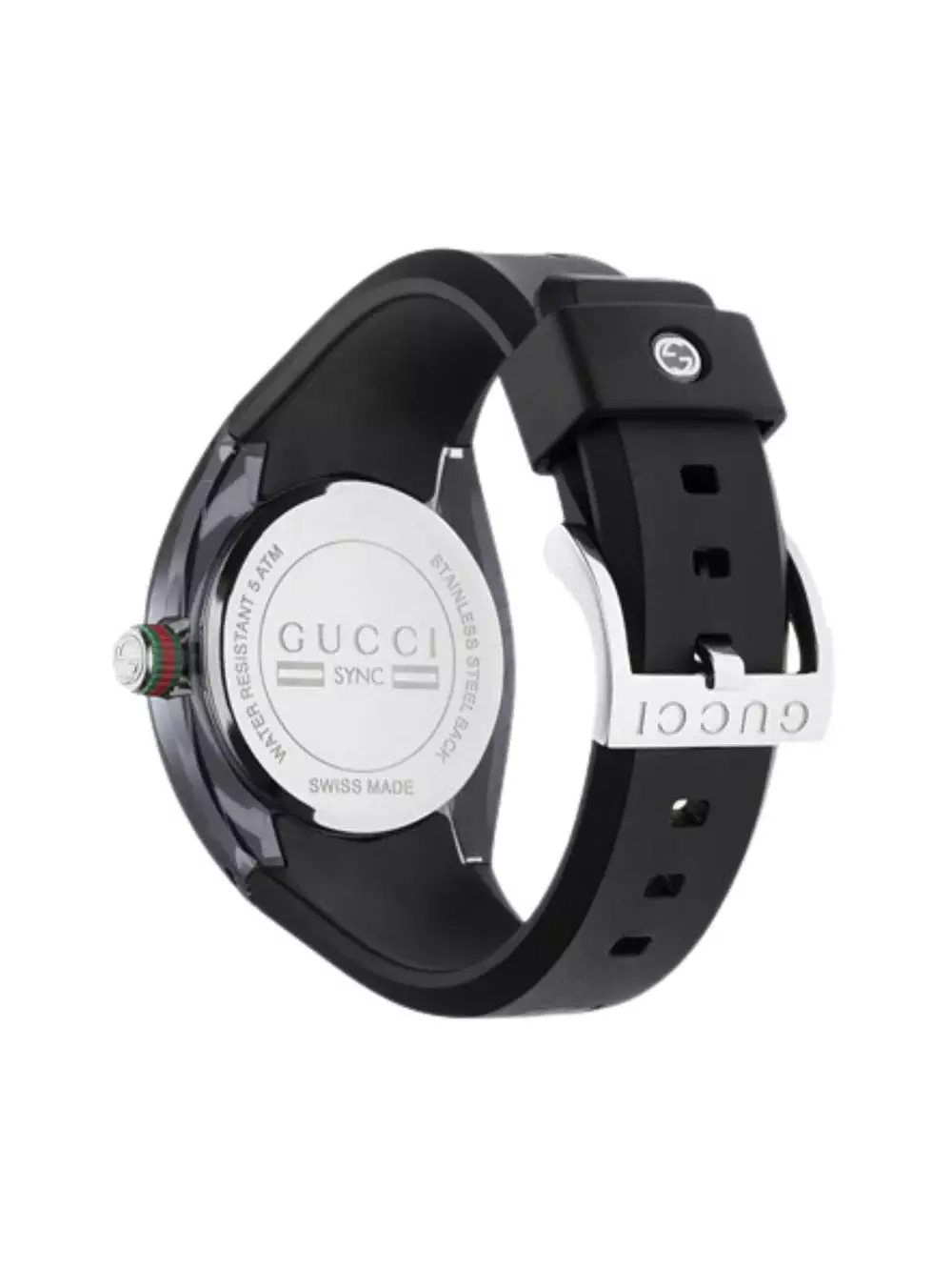 Gucci Watch YA137101 Black Rubber