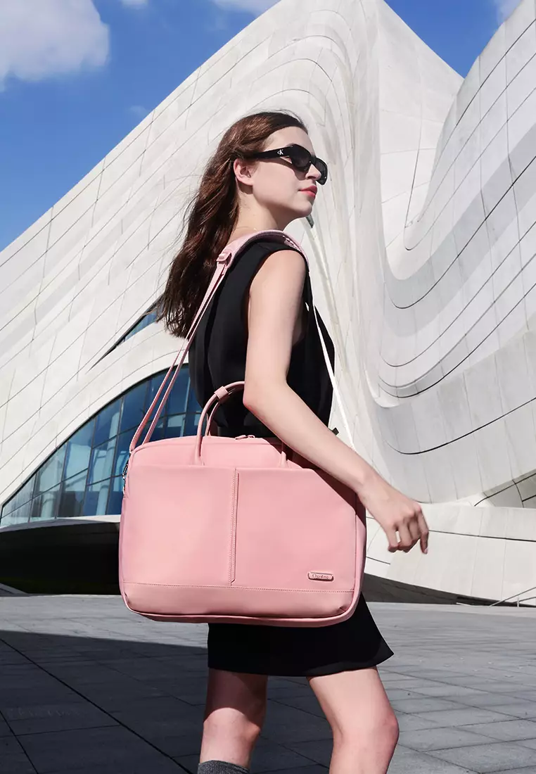 Premium Lightweight Laptop Bag for Women Water Resistant Handbag with Multiple Pockets for Casual, Work, College, School