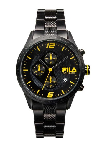 anbefale trække Demon Play Fila Watches Fila Chronograph Yellow and Black Stainless Steel Watch 2021 |  Buy Fila Watches Online | ZALORA Hong Kong