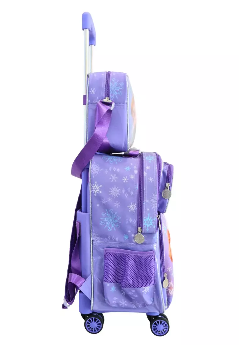 Buy DISNEY Disney Frozen Elsa and Anna 16 inch Purple Trolley Bag Set 2025 Online | ZALORA ...