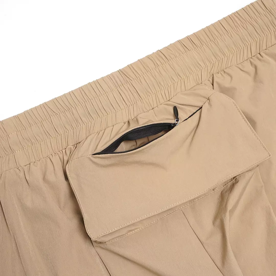 Back Pocket Sporty Joggers Pants Khaki