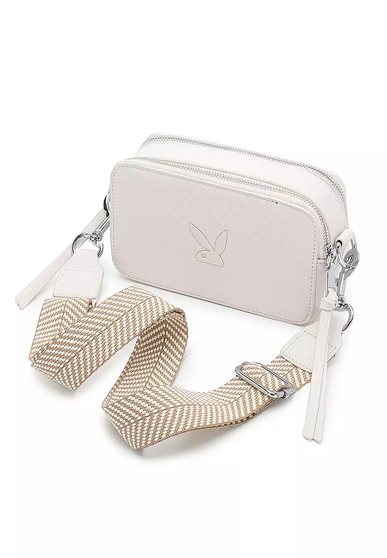 Playboy bunny compact saffiano sling bag clearance