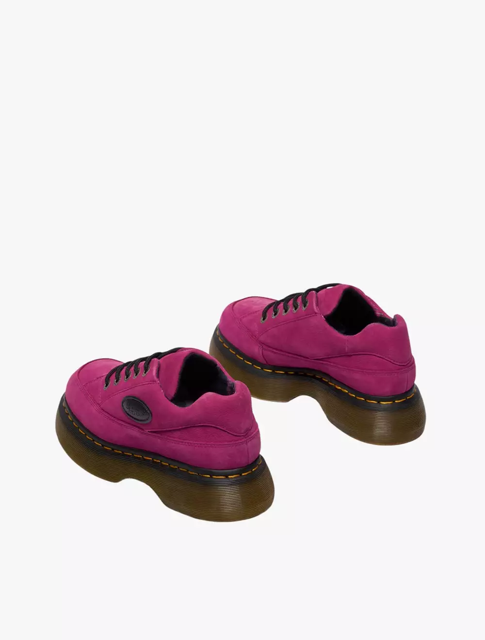 Dr. Martens Buzz 5i 5 Eye Shoe Fuchsia Pink Milled Nubuck WP