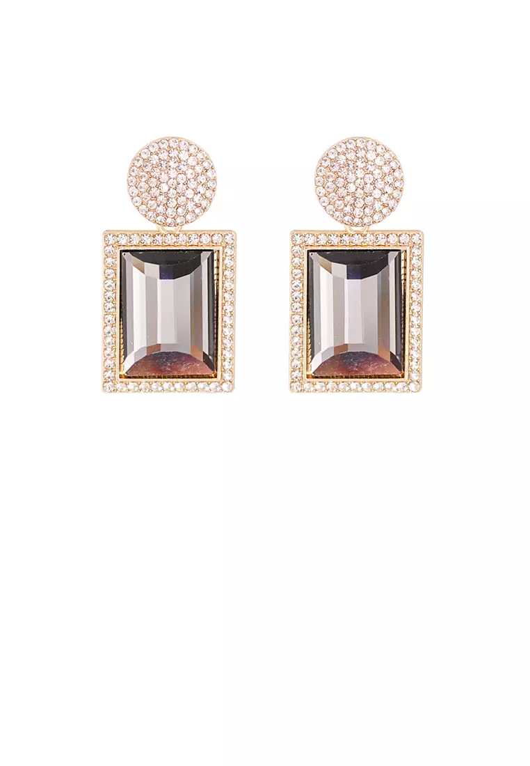 Gold best sale geometric earrings