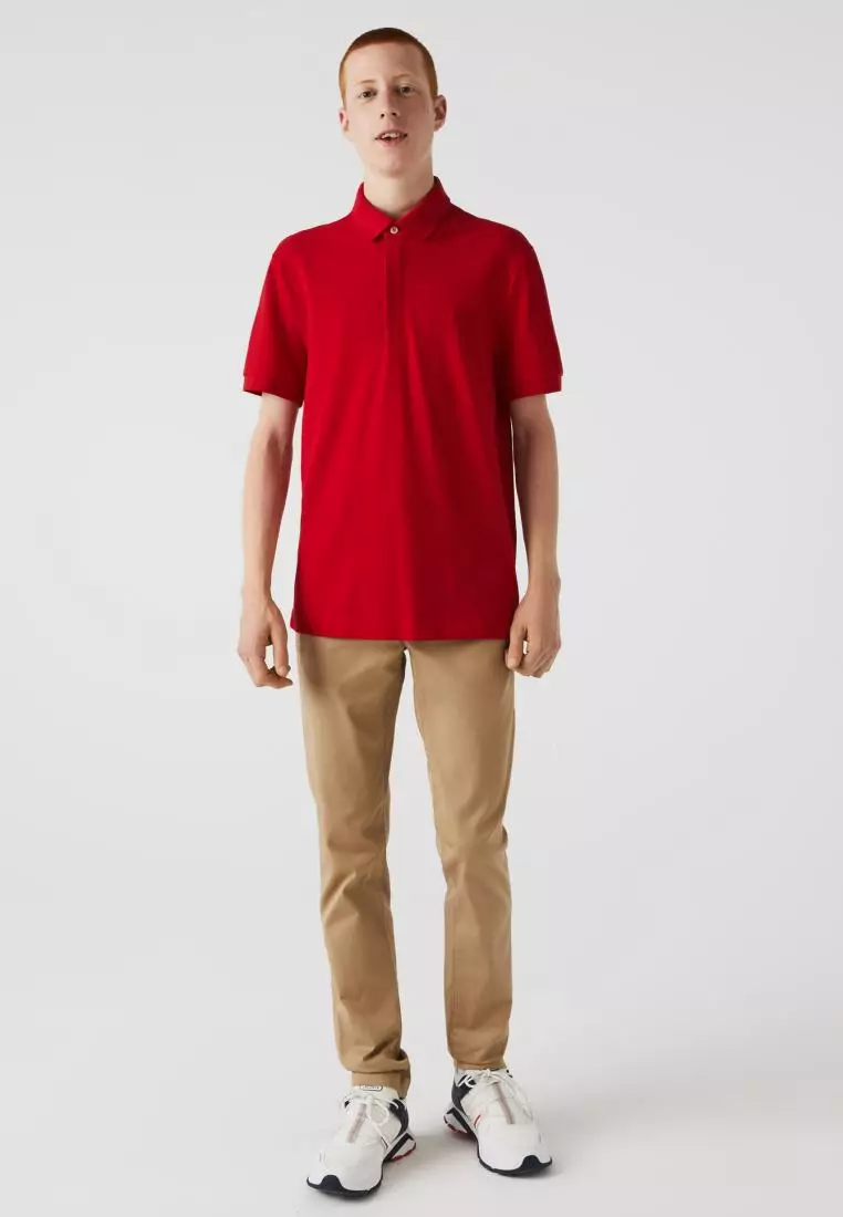 Men's Lacoste Paris Polo Shirt Regular Fit Piqué